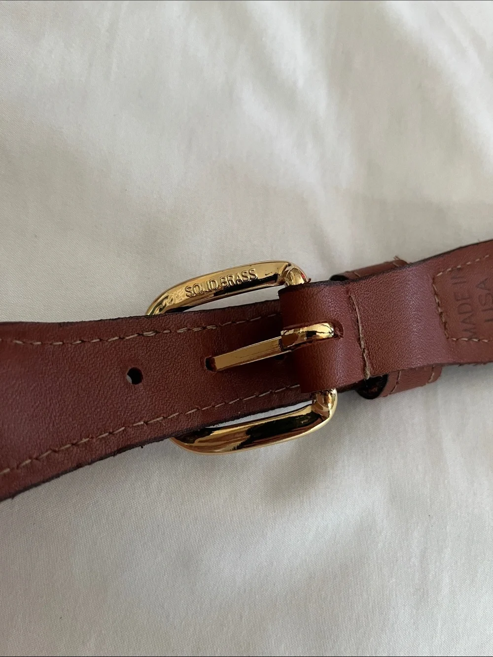 ZepPro NWOT brown leather canvas fish belt tarpon redfish trout snook  40”